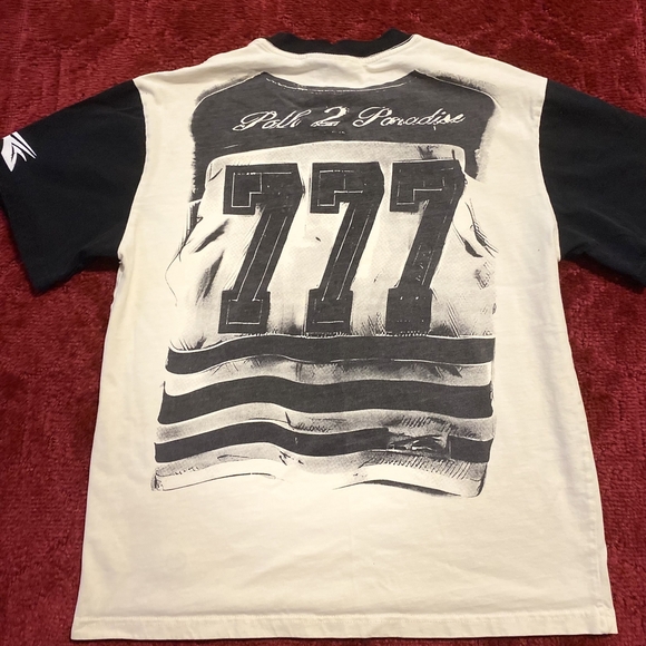 Hellstar 777 Path 2 Paradise Black and Cream Men's Tee - Picture 1 of 3
